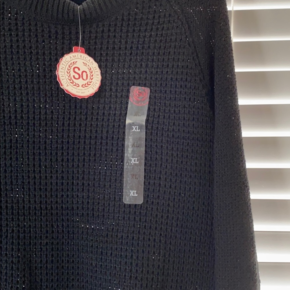 So brand black knit sweater size XL - Picture 2 of 4